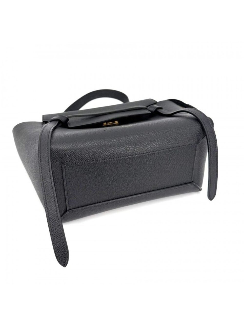Celine Micro Belt Bag Shoulder Leather Black Gold - Picture 3 of 6